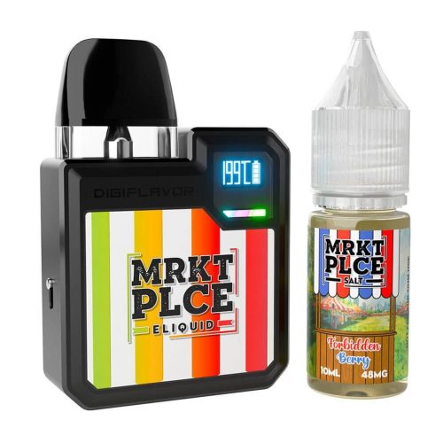 Geekvape Digi-Q Kit + Daddy's Vapor Salts - Black/Forbidden Berry