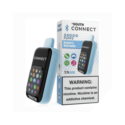 Best Deal North South Connect 35K Puffs Phone Disposable Vape 18mL 5 Pack - Blueberry Watermelon