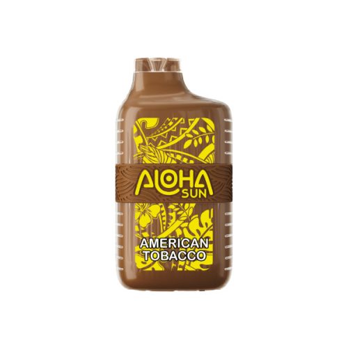 Best Deals Aloha Sun 7000 Puffs Vape Disposable 15mL Best Flavor American Tobacco